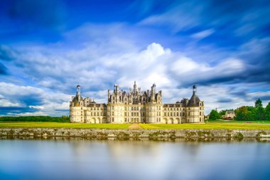 Chateau de chambord, unesco Ortaçağ Kalesi ve reflectio Fransızca