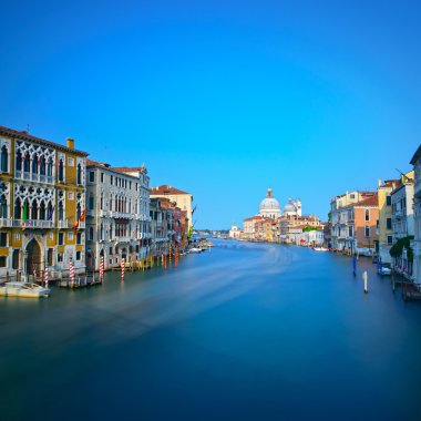 Venedik, büyük kanal, santa maria della salute kilise landmark. Bu