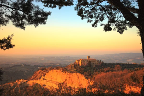 Tuscany, Volterra Le Balze rural landscape. Italy — Stock Photo, Image