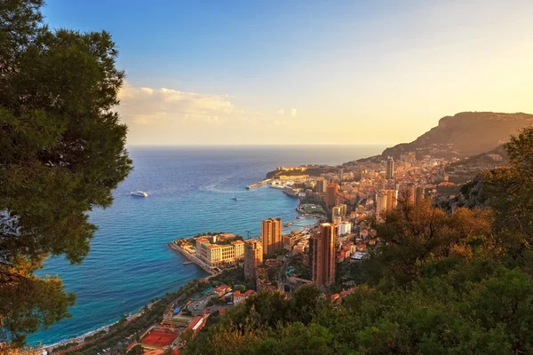 Mônaco Montecarlo principado vista aérea. Costa azul. França — Fotografia de Stock