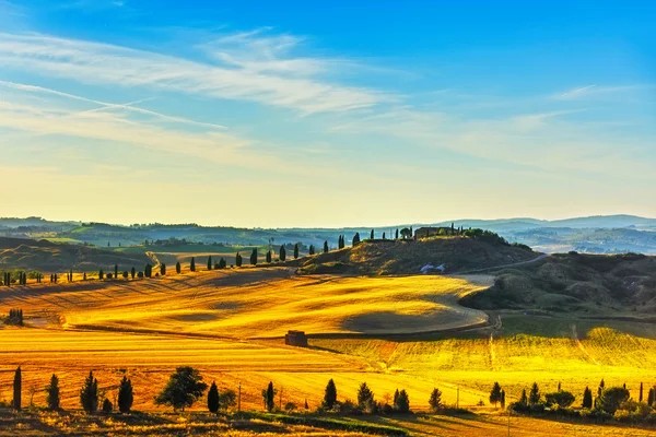 Toscane, landelijk landschap. — Stockfoto