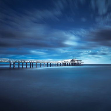 Pier yumuşak su uzun pozlama lido camaiore versilia Toskana ita