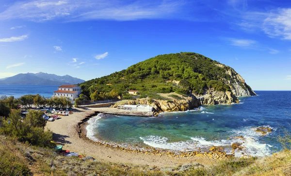 Île d'Elbe mer, Portoferraio Enfola promontoire plage et côte. T — Photo