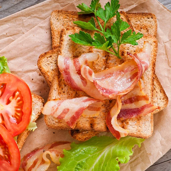 Grande panino caldo — Foto Stock