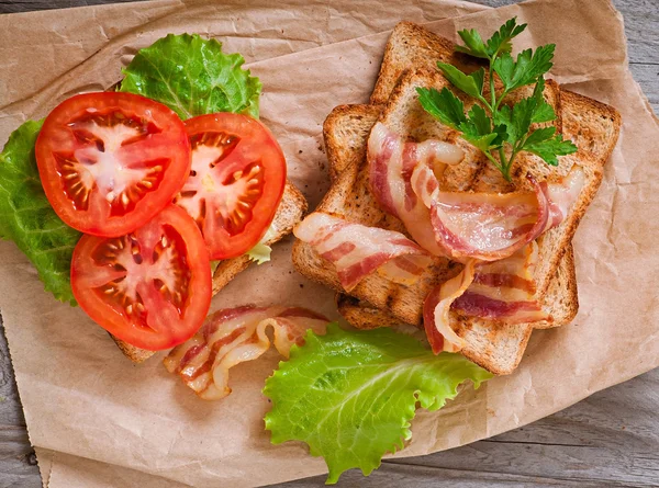 Heißes großes Sandwich — Stockfoto