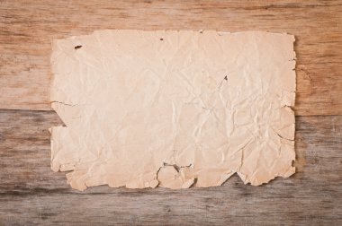 Eski ahşap zemin üzerine eski kağıt