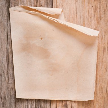 Eski ahşap zemin üzerine eski kağıt