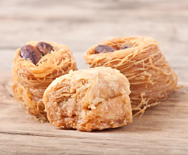 Dolce orientale baklawa — Foto Stock