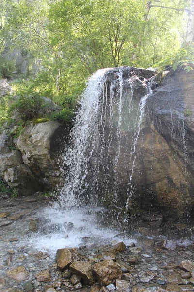 Che-Chkysh waterfall on Chemal in the Altai Mountains in summer