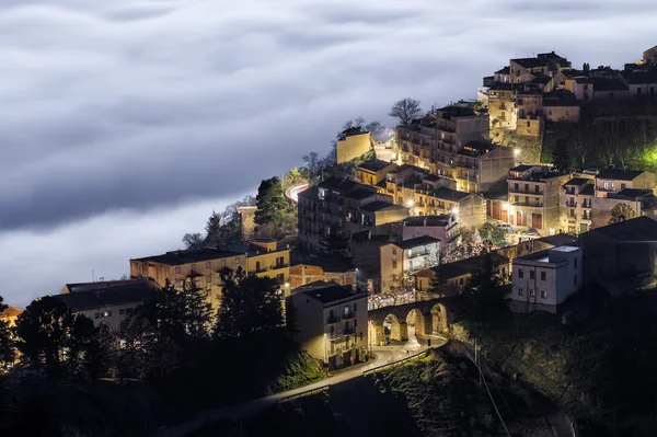 Beautiful view of Polizzi Generosa with maretta — Stock Photo, Image