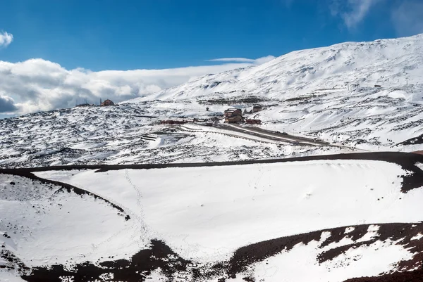 Sopka Etna. lyžařské středisko — Stock fotografie