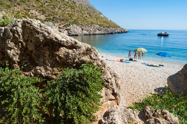 Zingaro Natural Reserve, Cala Tonnarella dell 'Uzzo, Сицилия — стоковое фото