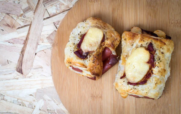 Delicious italian snack with puff pastry