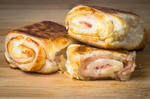 Delicious italian snack with puff pastry — Stock Photo, Image