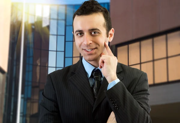 Retrato de un hombre de negocios sonriente —  Fotos de Stock