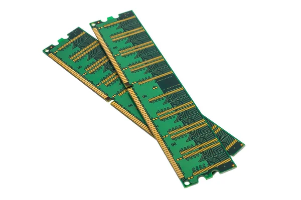 Microchip DDR RAM verde —  Fotos de Stock