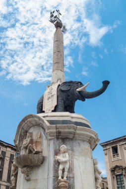 Lav taş, Catania sembolü inşa fil, heykeli, 