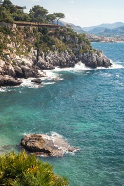 la playa maravillosa franceses en mongerbino, Sicilia