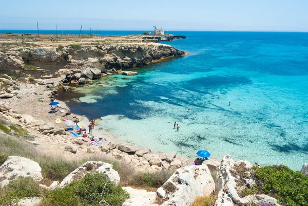 Ostrova Favignana. Sicílie, Itálie, Egadské — Stock fotografie