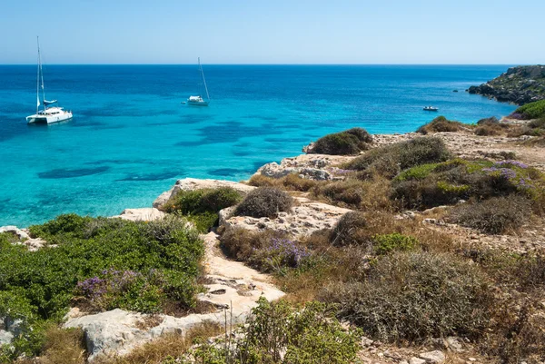 Ostrova Favignana. Sicílie, Itálie, Egadské — Stock fotografie