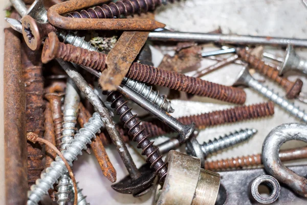 Background with different vintage mechanical components — Stock Photo, Image