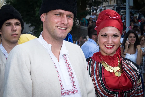 Bosnia ed Erzegovina folk group at the "Festival of hazelnuts" — Stock Photo, Image