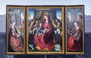 Flemish triptych in the main church in Polizzi Generosa, Sicily