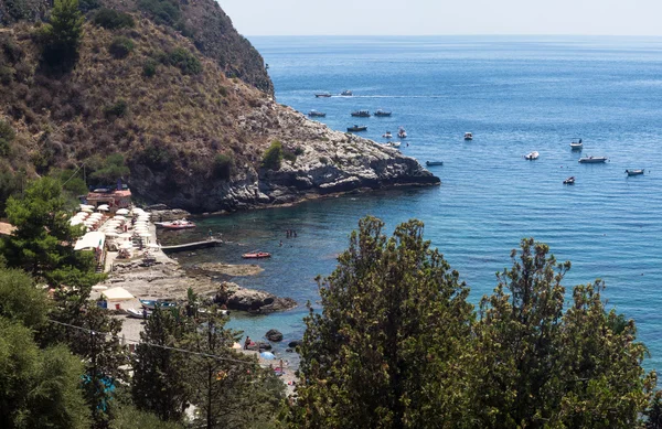 Isola Bella beach,Taormina, Sicily — 图库照片