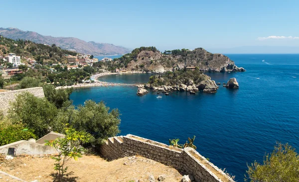 Isola Bella beach,Taormina, Sicily — 图库照片