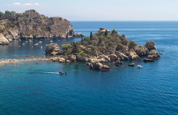 Isola Bella beach, Taormina, Sicilia — Foto de Stock