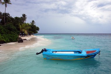 Beach Maldivler mavi Motorlu tekne