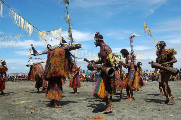 Traditionele tribal evenement op masker festival — Stockfoto