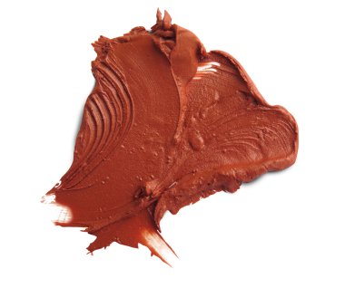 Beyaz arka plan üzerinde lekeli ruj