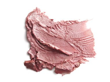 Beyaz arka plan üzerinde lekeli ruj