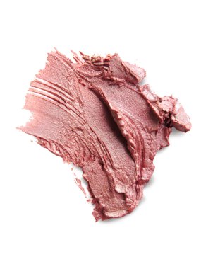 Beyaz arka plan üzerinde lekeli ruj