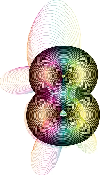 Abstracto colorido número 8 — Archivo Imágenes Vectoriales