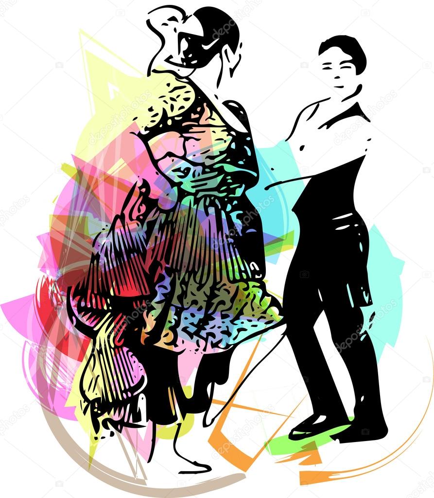 Pareja de folklore imágenes de stock de arte vectorial | Depositphotos Pareja de folklore imágenes de stock de arte vectorial | Depositphotos