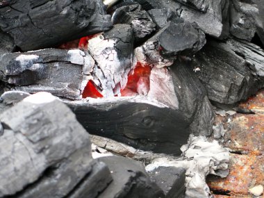 Barbekü hazır sıcak karbon