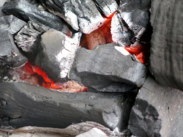 Barbacoa listo Carbono caliente — Foto de Stock
