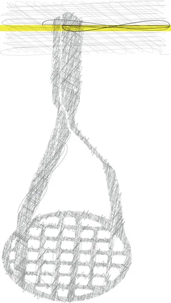 Purée de pommes de terre croquis — Image vectorielle