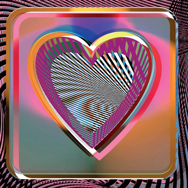 Αφηρημένη καρδιά απεικόνιση — Διανυσματικό Αρχείο