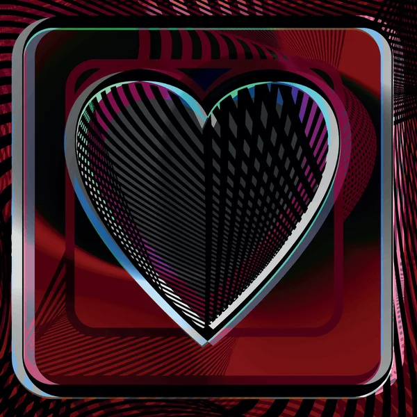 Abstrakt hjärta illustration — Stock vektor