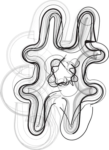 Абстрактний Символ Дробового Числа Векторні Ілюстрації — стоковий вектор
