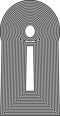 EXCLAMATION MARK sembolü Çizgi Simgesi Simgesi Tasarımı - Vektör İllüstrasyonu