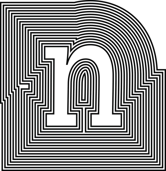 Letter Γραμμή Λογότυπο Εικονίδιο Σχεδιασμός Διάνυσμα Εικονογράφηση — Διανυσματικό Αρχείο
