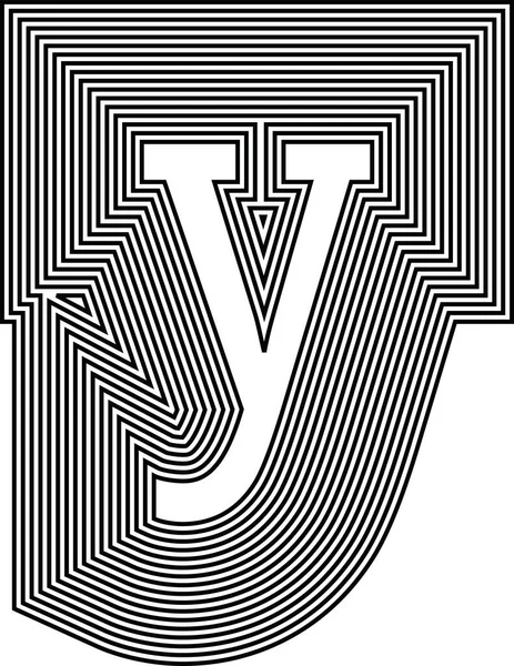 Harf Satır Logo Simgesi Tasarımı Vektör Llüstrasyonu — Stok Vektör