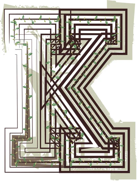 Harfi Eko Logo Simgesi Tasarımı Vektör Llüstrasyonu — Stok Vektör