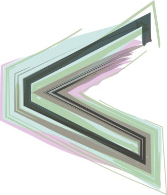 Sembol Satır Logosu Simgesi Tasarımı - Vektör İllüstrasyonu