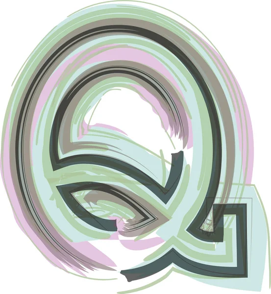 字母Q标志图标设计 向量图解 — 图库矢量图片
