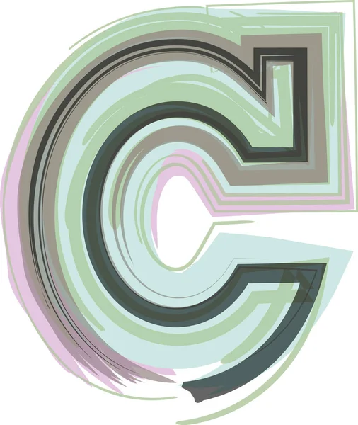 Harfi Logo Simgesi Tasarımı Vektör Llüstrasyonu — Stok Vektör